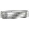 vidaXL Garden Raised Bed Galvanised Steel 175x100x36 cm Silver