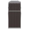 vidaXL Log Holder Brown 300x45x100 cm Galvanised Steel