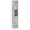 vidaXL Bathroom Cabinet with Open Shelf HAARLEM Concrete Grey