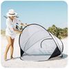 DERYAN Pop-up Luxe Beach Tent XXL 155x133x95 cm Silver