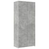 vidaXL Storage Cabinet Concrete Grey 80x42.5x225 cm Engineered Wood