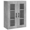 vidaXL Wall Mounted Cabinet Concrete Grey 69,5x34x90 cm