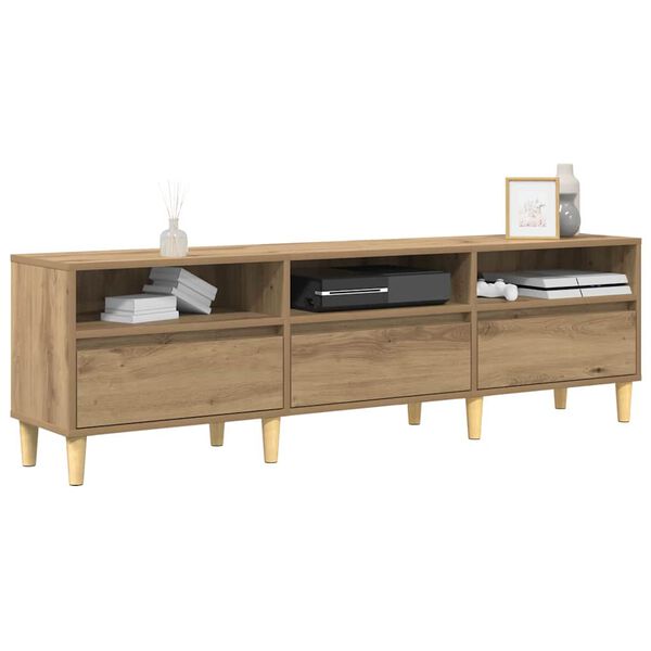 vidaXL TV Cabinet Artisan Oak 150 x 30 x 45 cm Engineered Wood