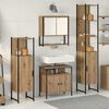 vidaXL Bathroom Furniture Set 4 pcs Artisan oak Engineered wood