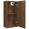 vidaXL Wall-mounted Bathroom Cabinet Brown Oak 32x20x67 cm