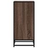 vidaXL Sideboard Brown Oak 35.5x35x76 cm Engineered Wood and Metal