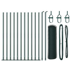 vidaXL Welded Wire Fence with Concrete Base 25 x 0.4 m (W x H)