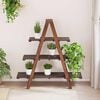 vidaXL Folding Rack Brown 79.5 x 35 x 112 cm Solid Reclaim Wood