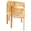 vidaXL Banana Bench 200 cm Solid Teak Wood