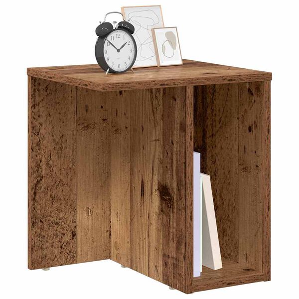 vidaXL End Table 2 pcs Old Wood 37 x 32 x 40 cm Engineered Wood