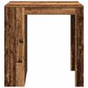 vidaXL Bar Table Old Wood 102x70x103.5 cm Engineered Wood
