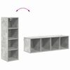 vidaXL Hanging Cabinet with Storage Concrete Grey 30 x 29.5 x 100 cm