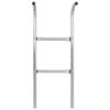 vidaXL 2-Step Trampoline Ladder Steel Silver 102.6 cm