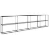 vidaXL 3-Tier Plant Stand Black 400 x 32 x 104 cm Steel