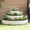 vidaXL Garden Planter White 120 x 120 x 20 cm Cold-rolled Steel