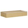 vidaXL Storage Box with Transparent Top Window Cream 100 x 50 x 18 cm