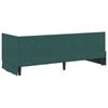 vidaXL Corner Bed Frame Dark Green 80 cm x 200 cm Velvet