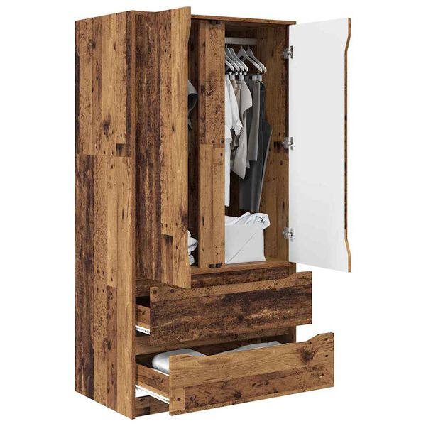 vidaXL Bathroom Cabinet Old Wood 79.5 x 49 x 156 cm Engineered Wood