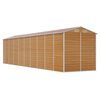 vidaXL Garden Shed Light Brown 191x810x198 cm Galvanised Steel