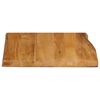 vidaXL Table Top 60x60x3.8 cm Live Edge Solid Wood Mango
