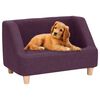 vidaXL Dog Sofa Burgundy 60x37x39 cm Linen