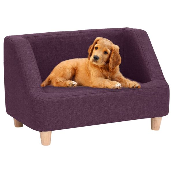 vidaXL Dog Sofa Burgundy 60x37x39 cm Linen