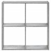 vidaXL Bookcase Grey Sonoma 68.5x32x68.5 cm Engineered Wood
