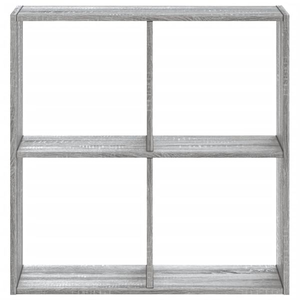 vidaXL Bookcase Grey Sonoma 68.5x32x68.5 cm Engineered Wood