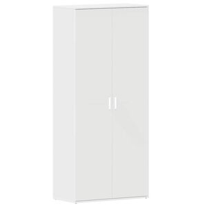vidaXL Shoe Cabinet with Shelf White 80 x 39 x 178 cm Engineered Wood