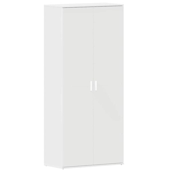 vidaXL Shoe Cabinet with Shelf White 80 x 39 x 178 cm Engineered Wood