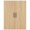 vidaXL Highboard Sonoma Oak 69.5x34x180 cm Engineered Wood