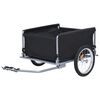 vidaXL Bike Trailer Black and Grey 65 kg