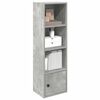 vidaXL Bookcase Concrete Grey 31x24x102 cm Engineered Wood