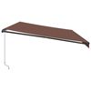 vidaXL Manual Retractable Awning Brown 600x350 cm