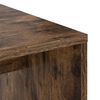 vidaXL Desk with Shelf Smoked Oak 102 x 50 x 124 cm Engineered Wood