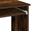 vidaXL Desk with Shelves Smoked Oak 84x40x78 cm Engineered Wood