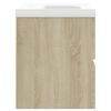 vidaXL Sink Cabinet with Built-in Basin Sonoma Oak Engineered Wood