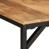vidaXL Dining Table 220x90x75 cm Solid Wood Rough Mango