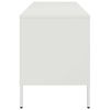 vidaXL TV Cabinet White 100.5x39x50.5 cm Steel