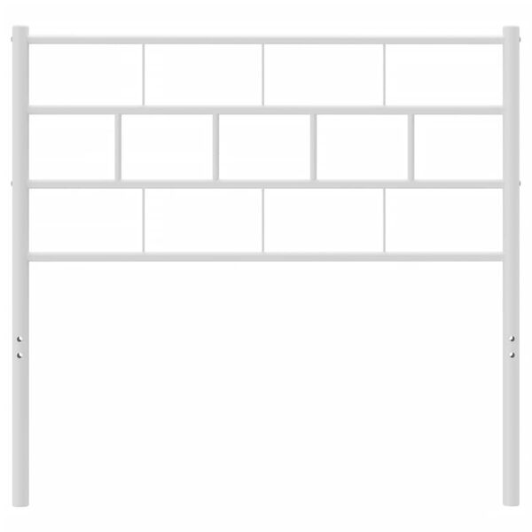 vidaXL Metal Replace Headboard White 75 cm