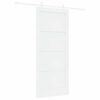 vidaXL Sliding Door White 86 x 198.5 cm Solid Pine Wood