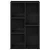 vidaXL Bookcase Black Oak 50x25x80 cm Engineered Wood