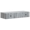 vidaXL Wall-Mounted Side Table Grey Sonoma 87.5 x 34.5 x 17 cm