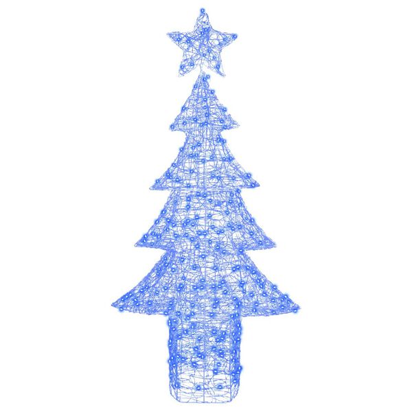 vidaXL Christmas Tree with 240 LEDs Blue 180 cm Acrylic