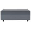 vidaXL Coffee Table High Gloss Grey 100x100x35 cm