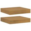 vidaXL Wall Shelf 2 pcs Beige 23 x 23.5 x 3.8 cm Engineered Wood