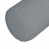 vidaXL Bolster Pillows 2 pcs Light Grey &Oslash; 25 x 70 cm Fabric