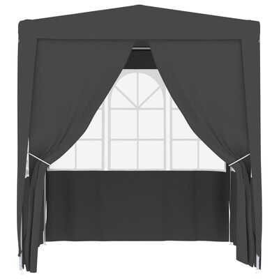 vidaXL Professional Party Tent Side Walls 2.5x2.5 m Anthracite 90 g/m²