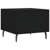 vidaXL Coffee Table Black 50x50x40 cm Engineered Wood