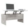 vidaXL Coffee Table Concrete Grey 102x50.5x46.5 cm Engineered Wood